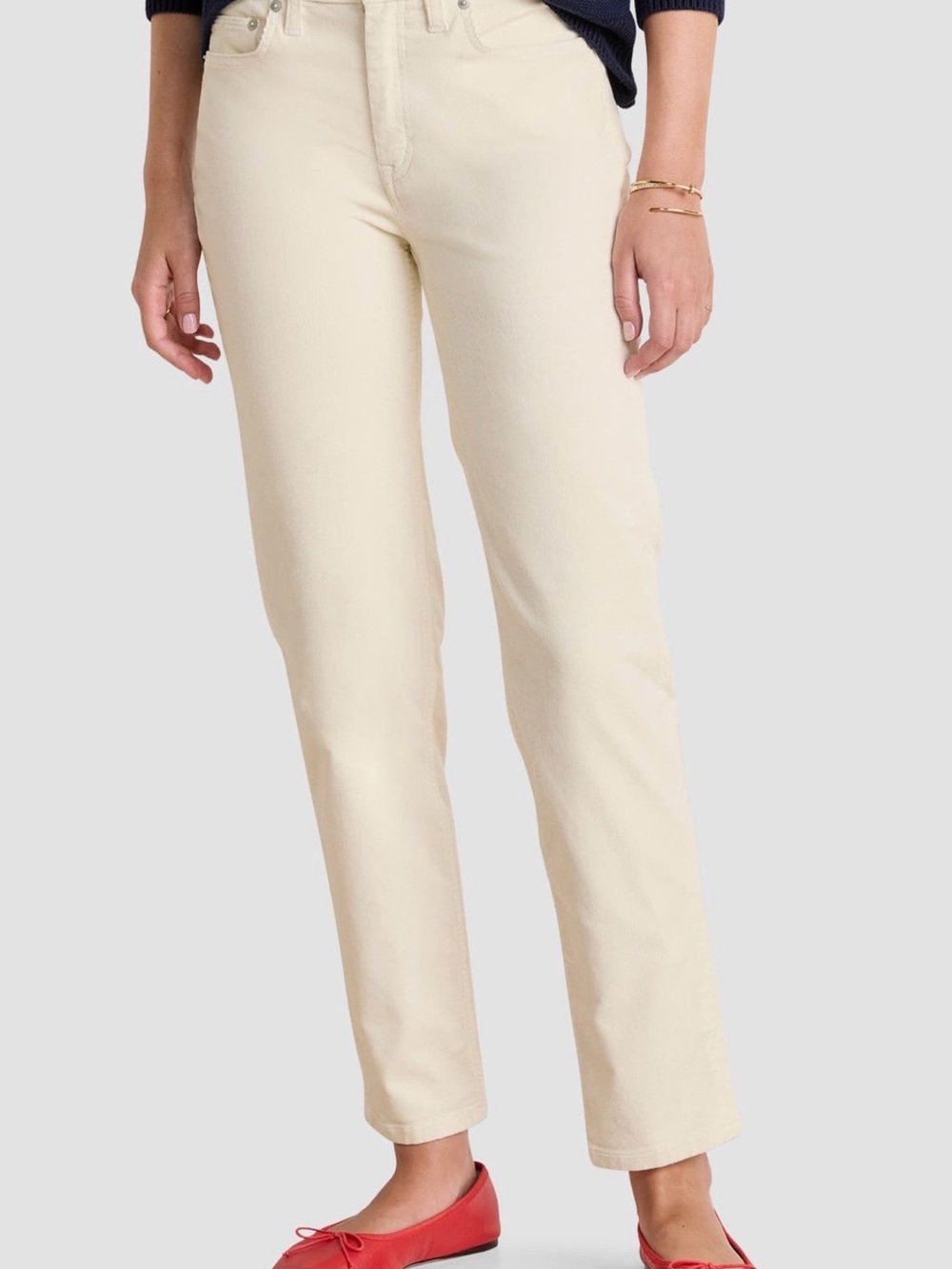 AG Women’s Straight-Leg velvet jeans